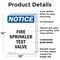 Signmission Fire Sprinkler Test Valve OSHA Notice Sign, Plastic, 10in W x 14in L, 2PK OS-2PACK-NS-P-1014-V-12690 - alternate 3